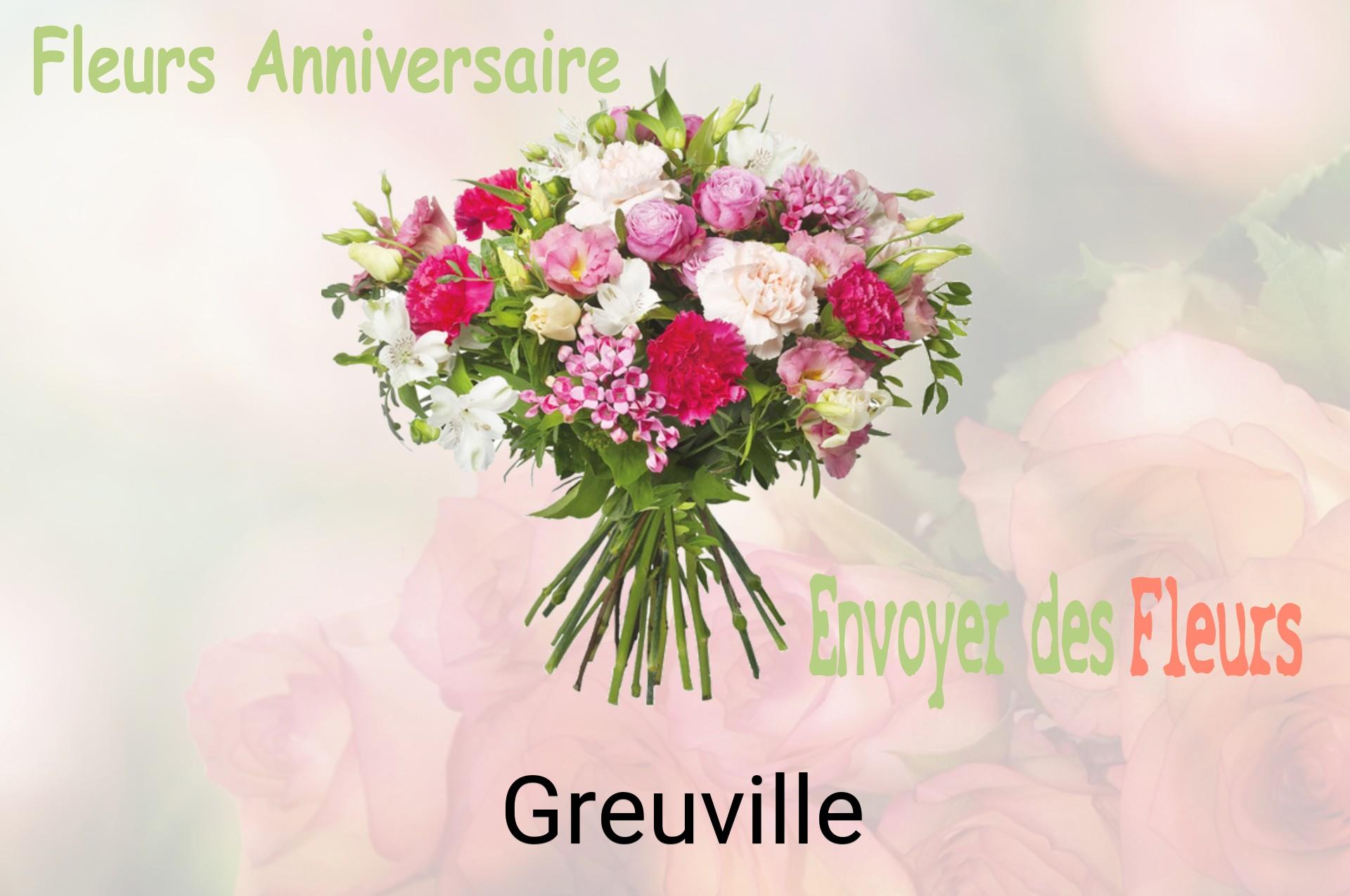 Bouquet de fleurs d’anniversaire livré à Greuville
